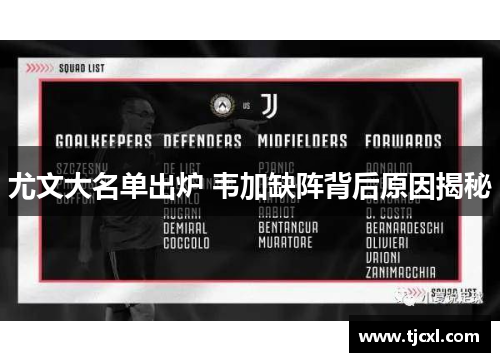 尤文大名单出炉 韦加缺阵背后原因揭秘